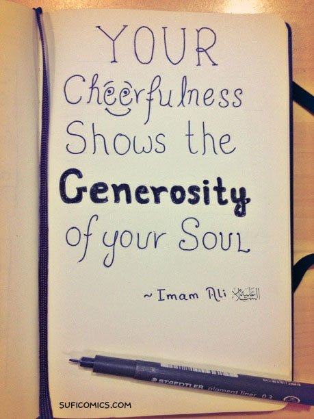 Generosity and Quran