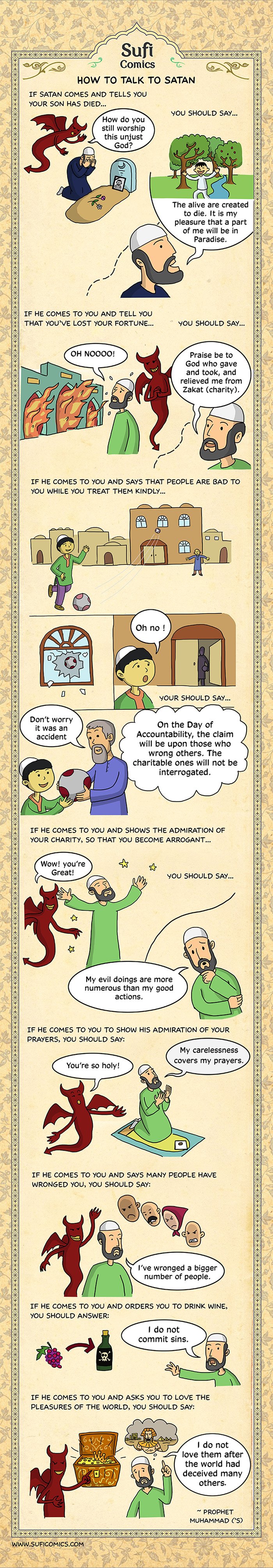 Sufi Comics: How to Talk to Satan