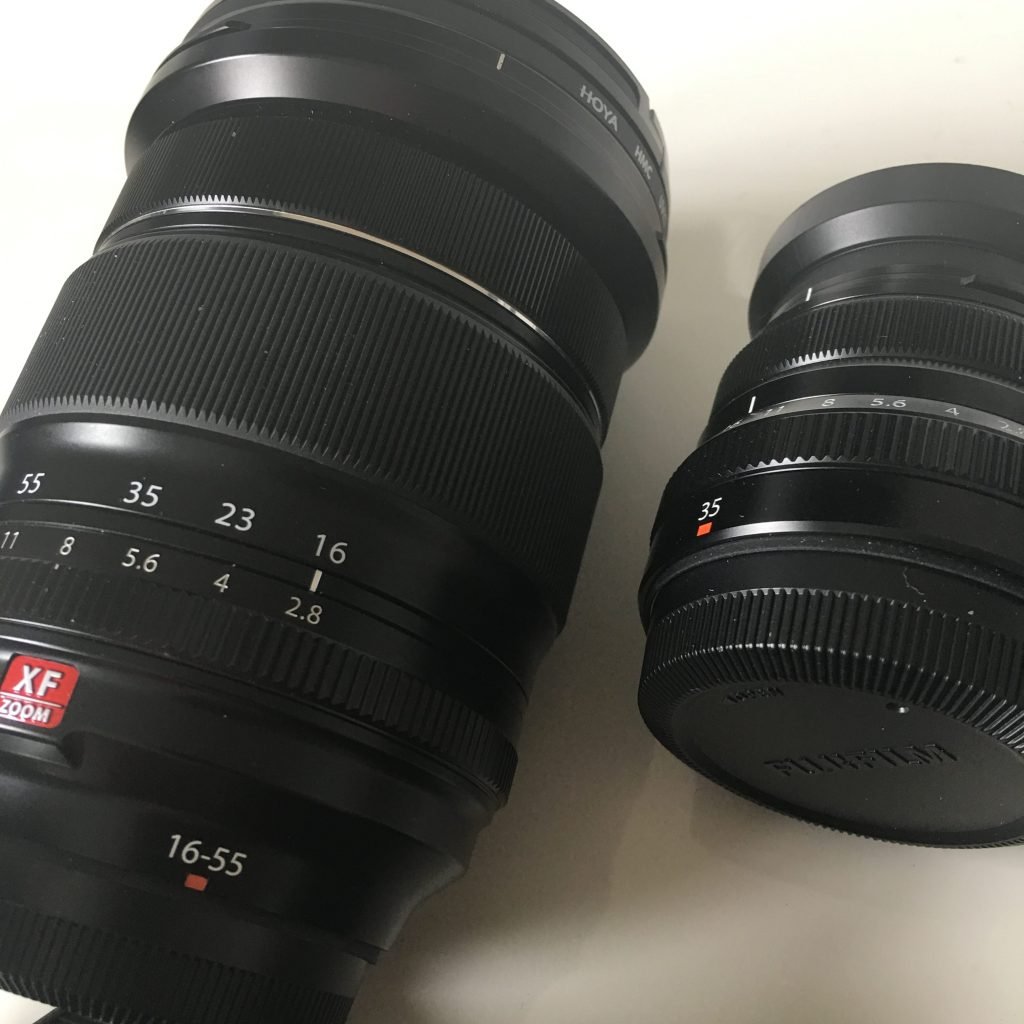 Fuji 16-55mm f2.8 and 35mm f2