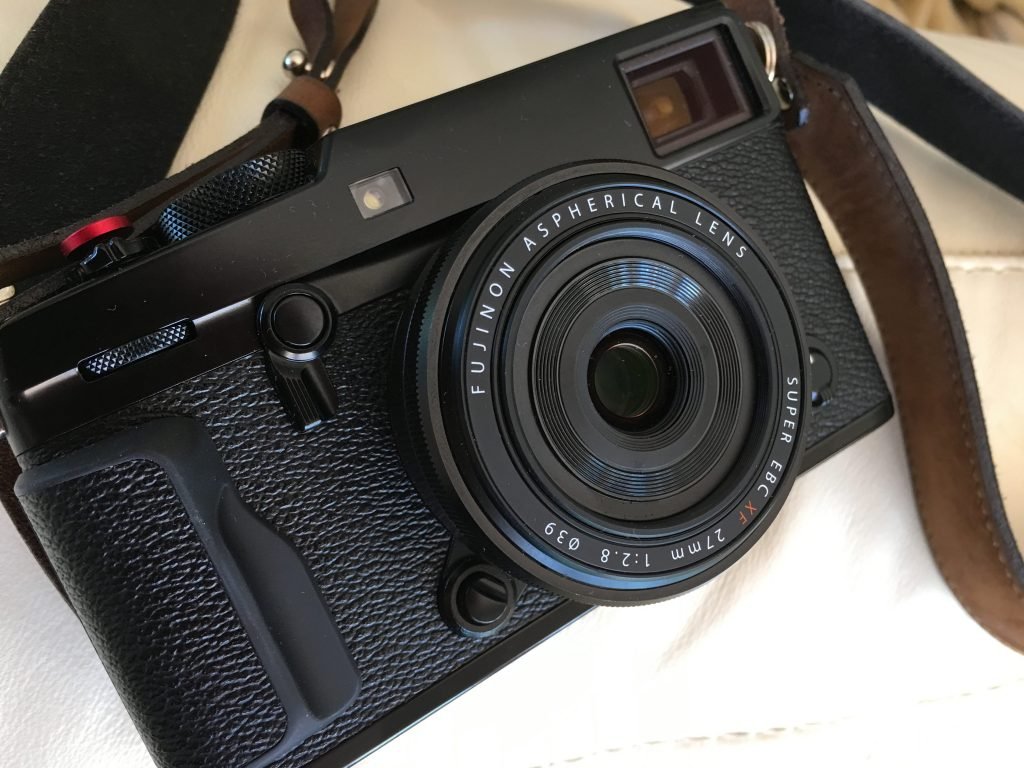 Fuji X-Pro2 with 27mm lens front