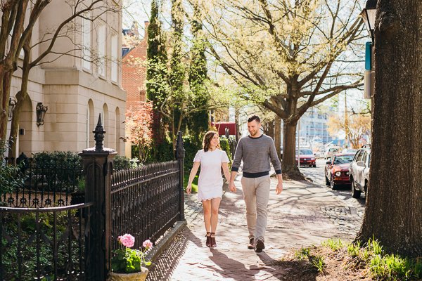 free mason district downtown norfolk engagement session