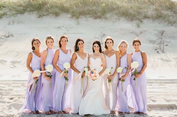 bridesmaids carova beach wedding the Hemingway Sarah D'Ambra Photography 