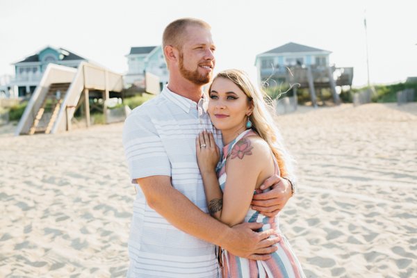Nags Head beach engagement session 