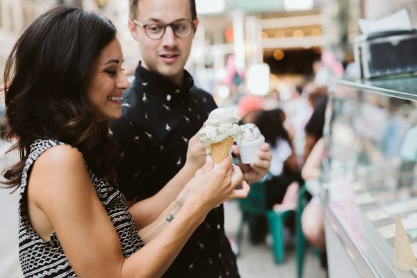 NYC little Italy engagement session