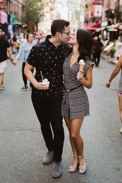 NYC little Italy engagement session