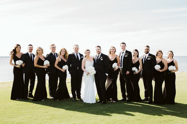 wedding party at Nags head Golf Links 