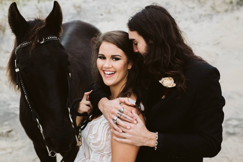 dark horse outer banks wedding styled shoot