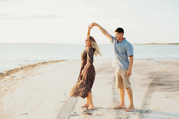 private island engagement session