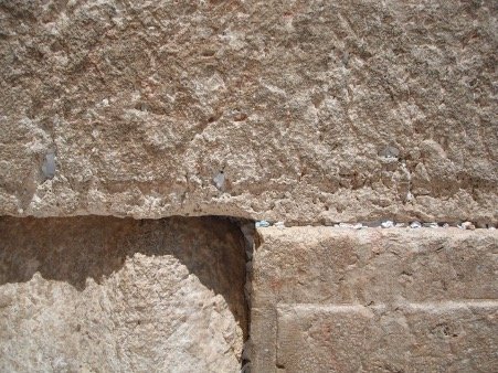 A Close Up of the Western Wall 