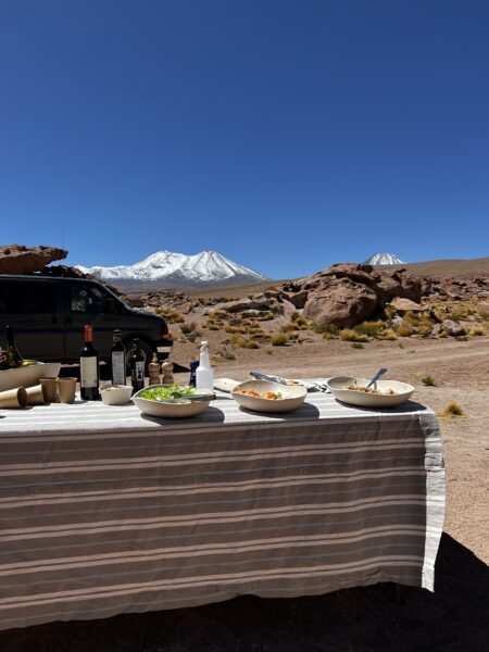 Almoço no Deserto do Atacama 
