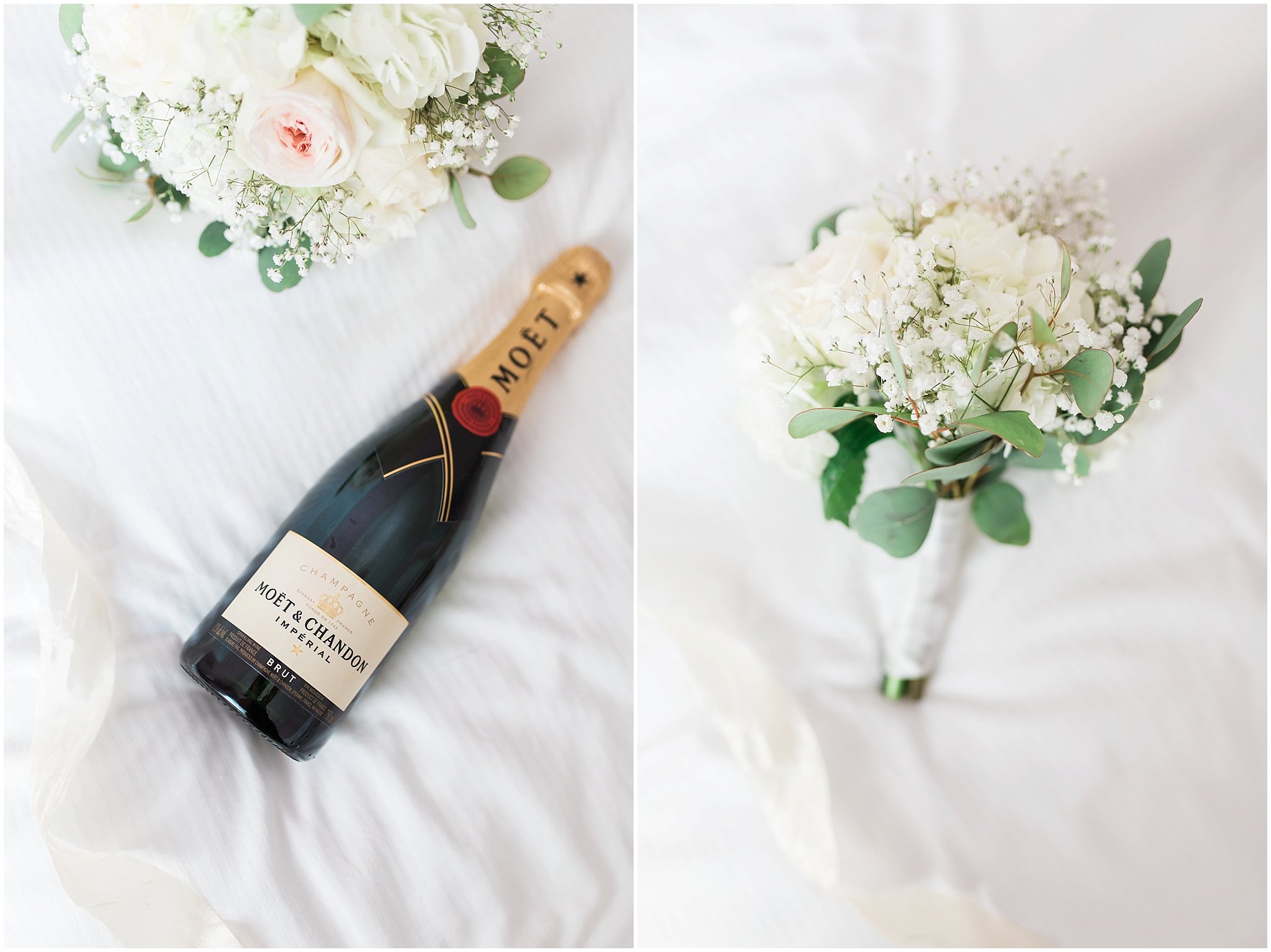 Romantic Montreal flowers and champagne
