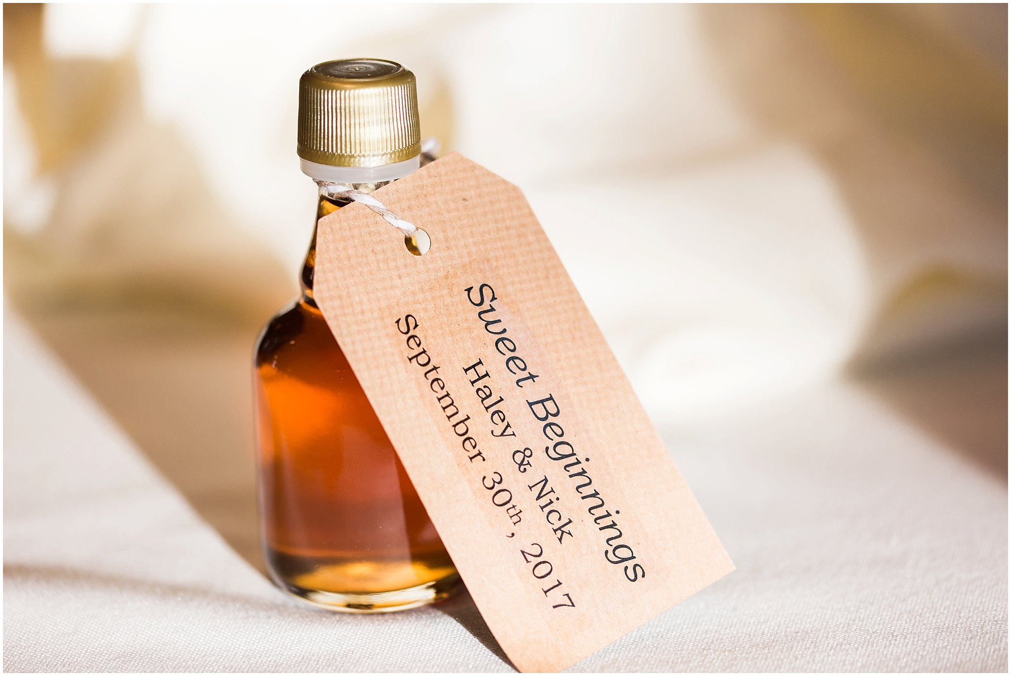 Wedding favours: Ennis Maple Syrup 