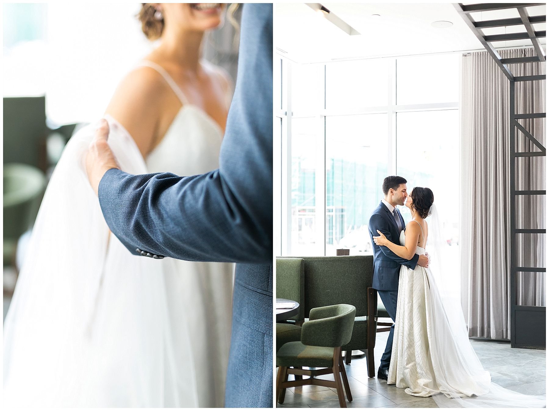 Bride and groom portraits at the Feast & Revel in Andaz