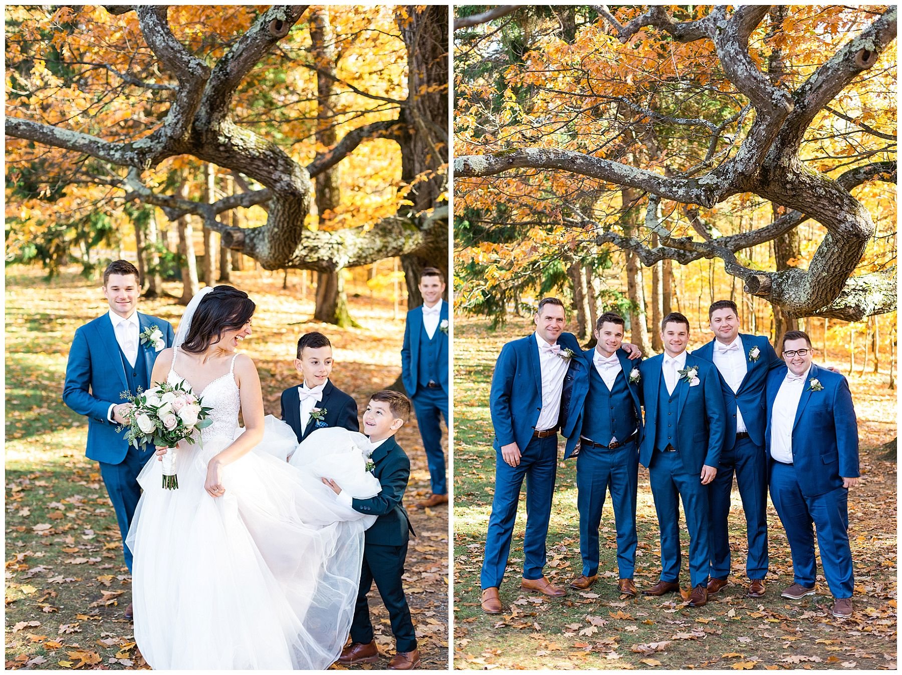 Fall wedding at Mackenzie king estate 