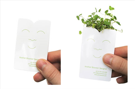 business card for gardener or landscaper