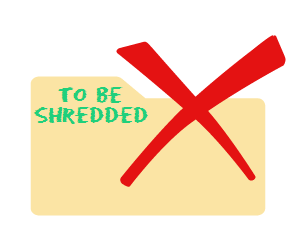 shredding sensitive documents