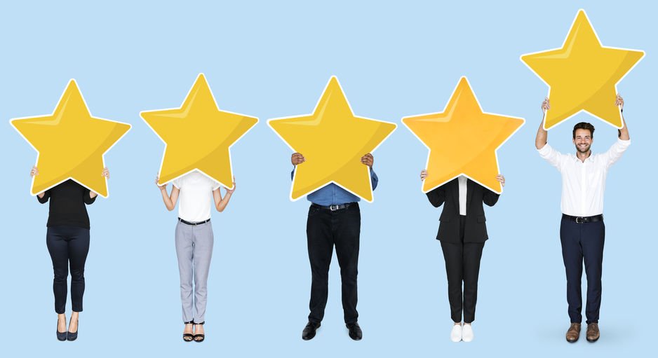 Customer Testimonials Business Promotion Stars