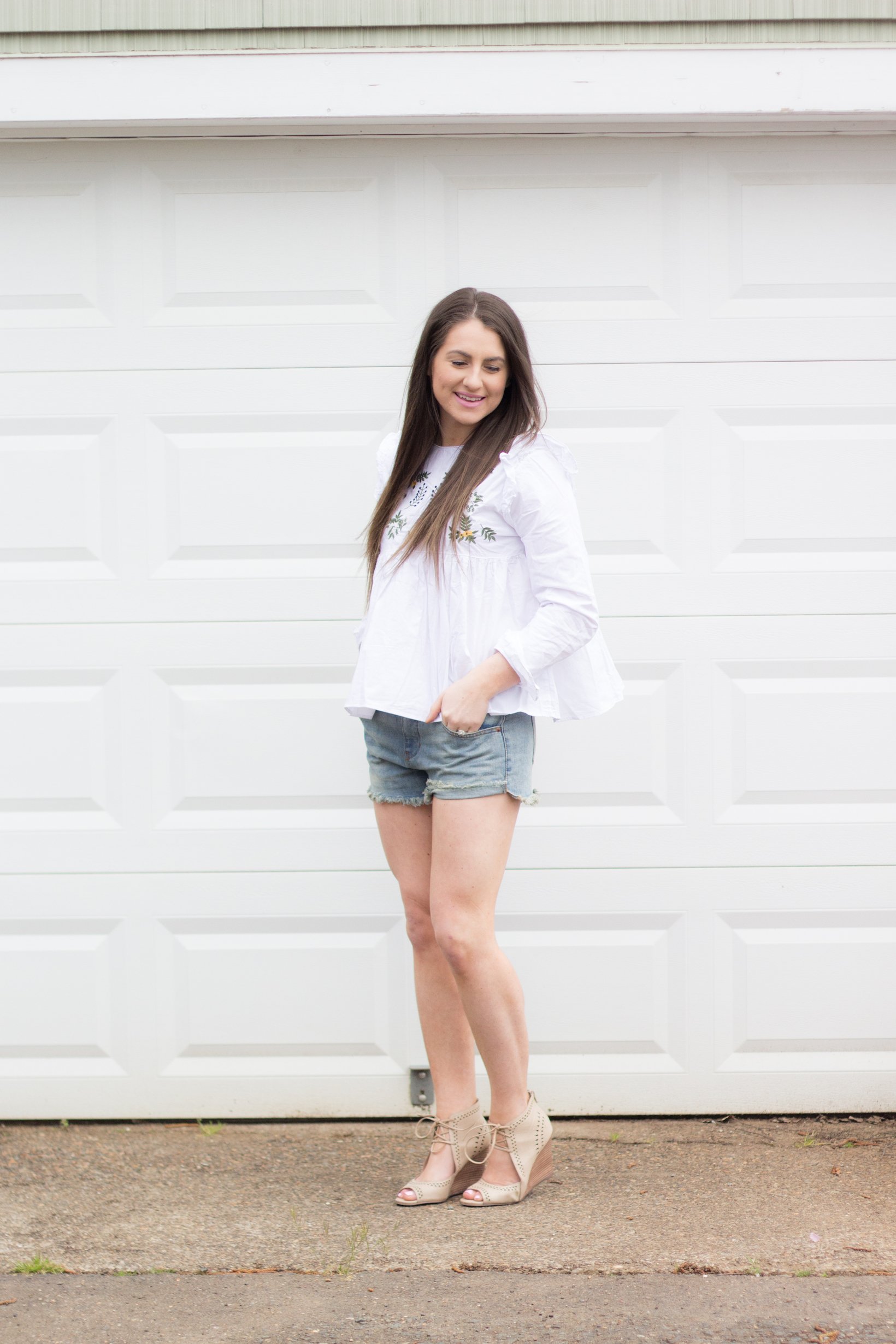 Embroidery shirt under $20 for Spring! 