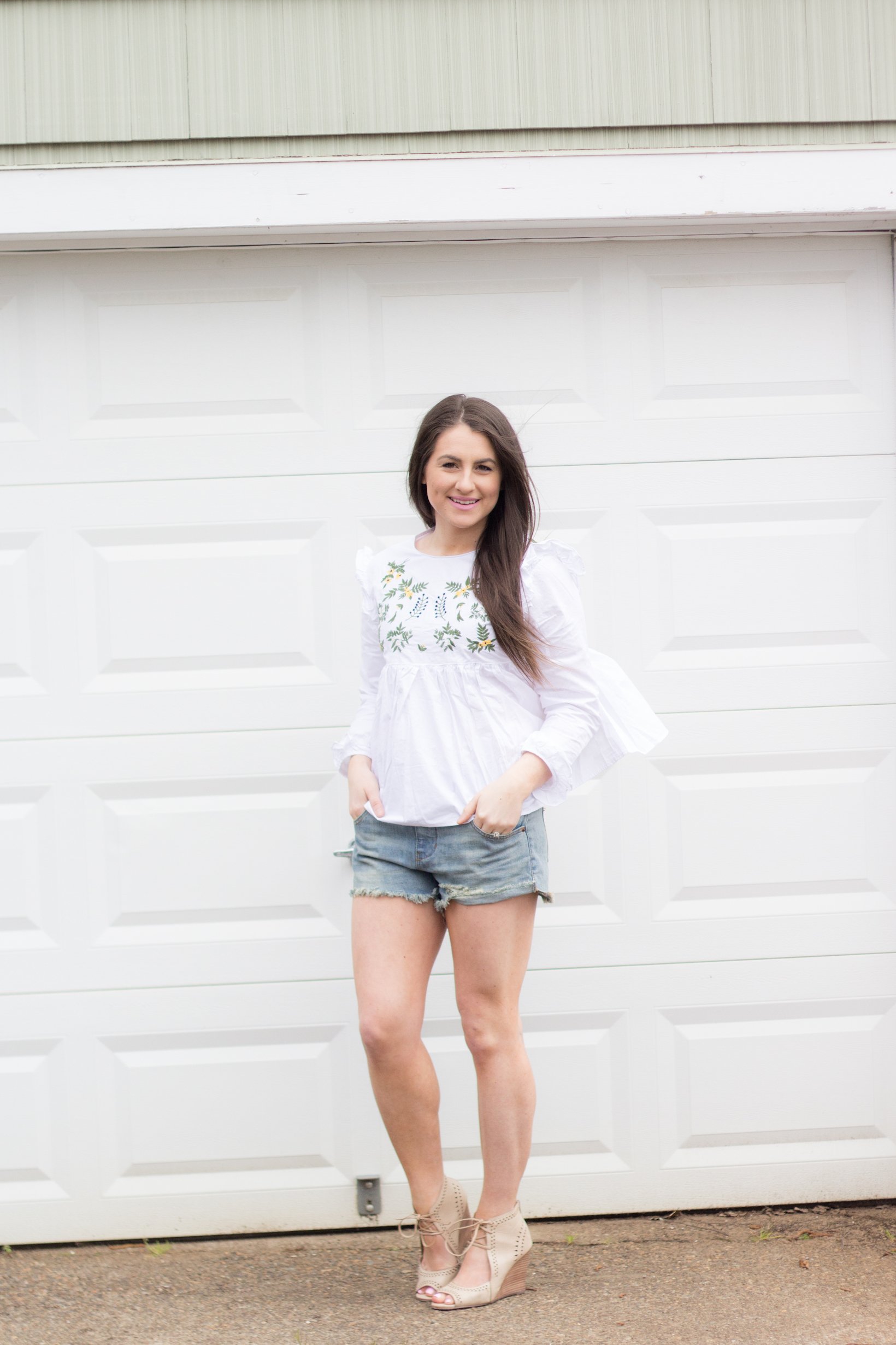 Embroidery shirt under $20 for Spring!