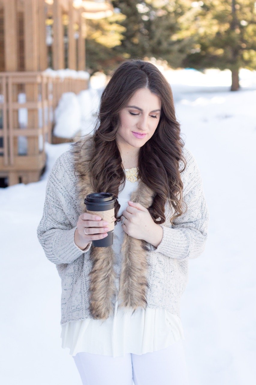 Style tip to stay CUTE and COZY in the Winter.