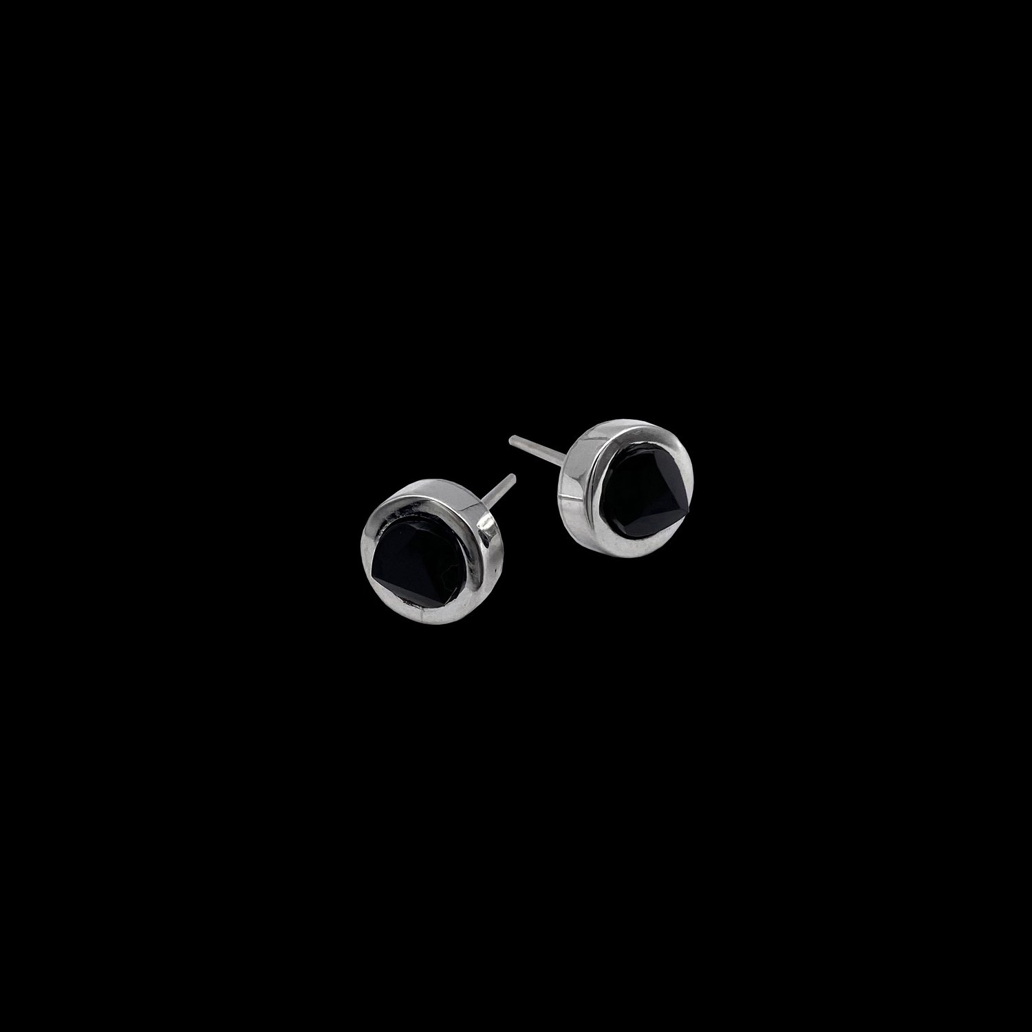 Onyx Idunn Earrings — FYR 7® | Handcrafted Silver Jewelry