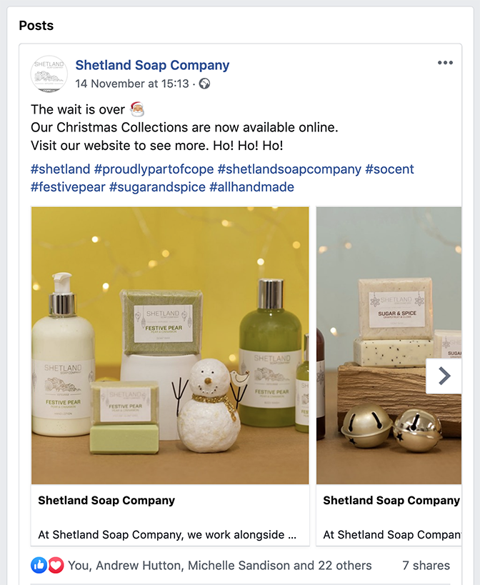 Shetland Soap Company | COPE Ltd Christmas Collection