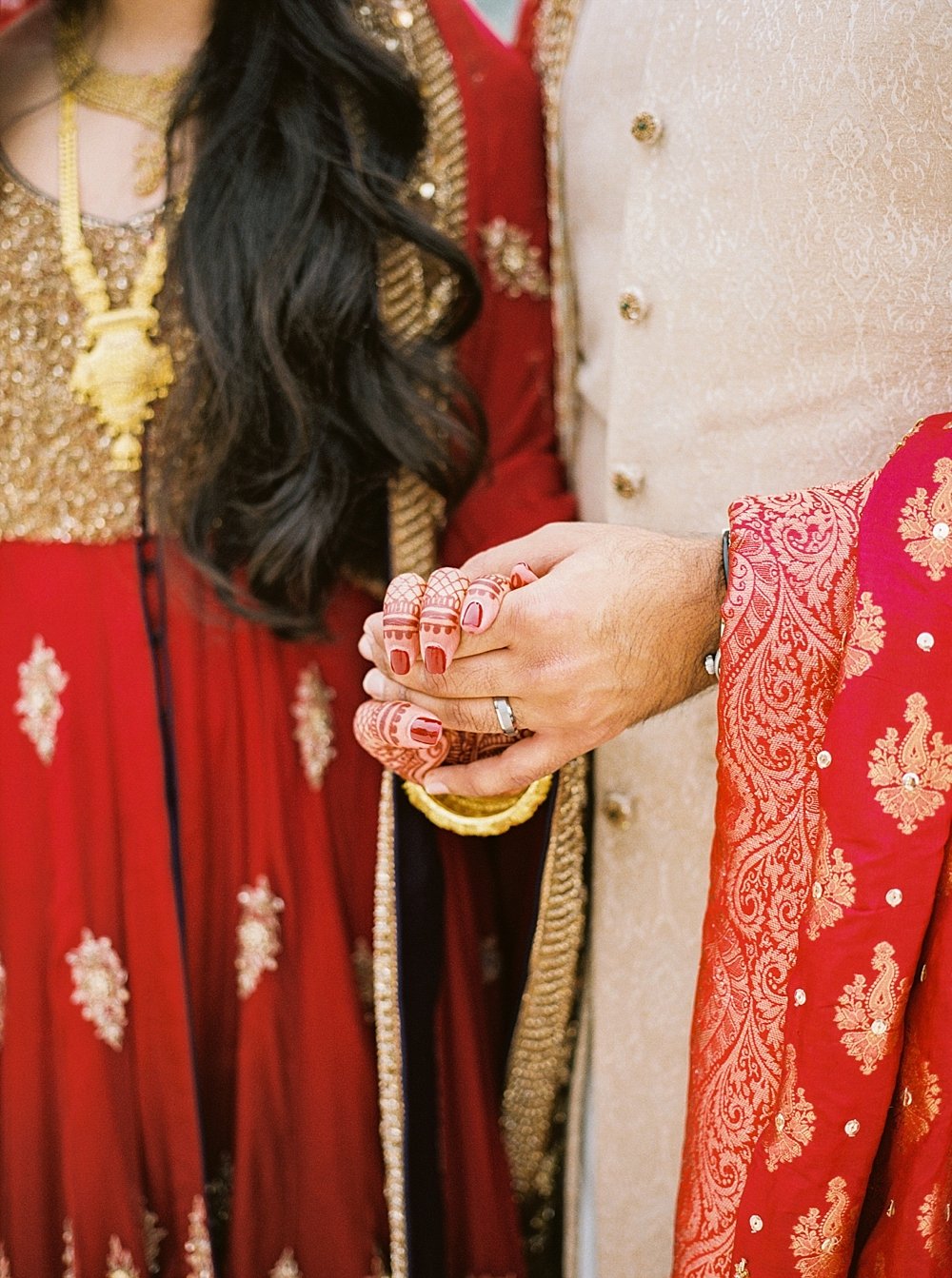 Indian Wedding Hilton Bonnet Creek Waldorf Astoria Orlando FL - Portra 400 - Film Photography | Ashley Holstein Photography #indianwedding #hands