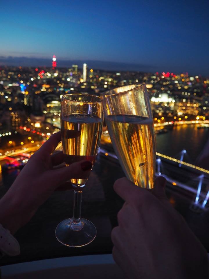 Champagne experience on the London Eye