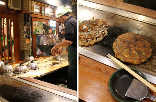 Japan food diary, things to eat in Japan, okonomiyaki, Kyoto
