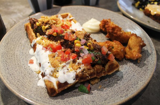 The Paramount Coffee Project, Surry Hills, Coca cola ox cheek waffle