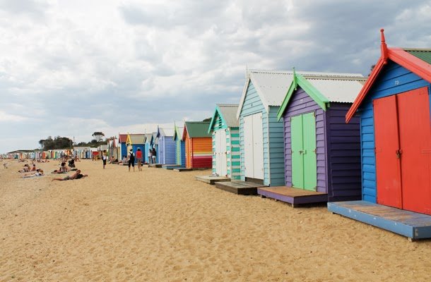 Australian beach huts