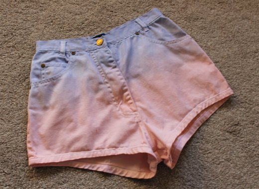 DIY dip dye shorts