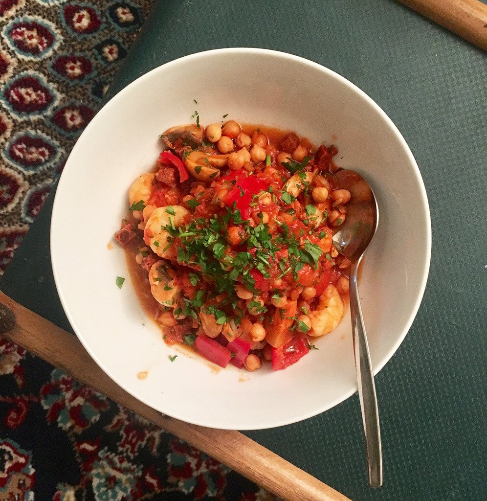 Prawn and Chorizo Stew