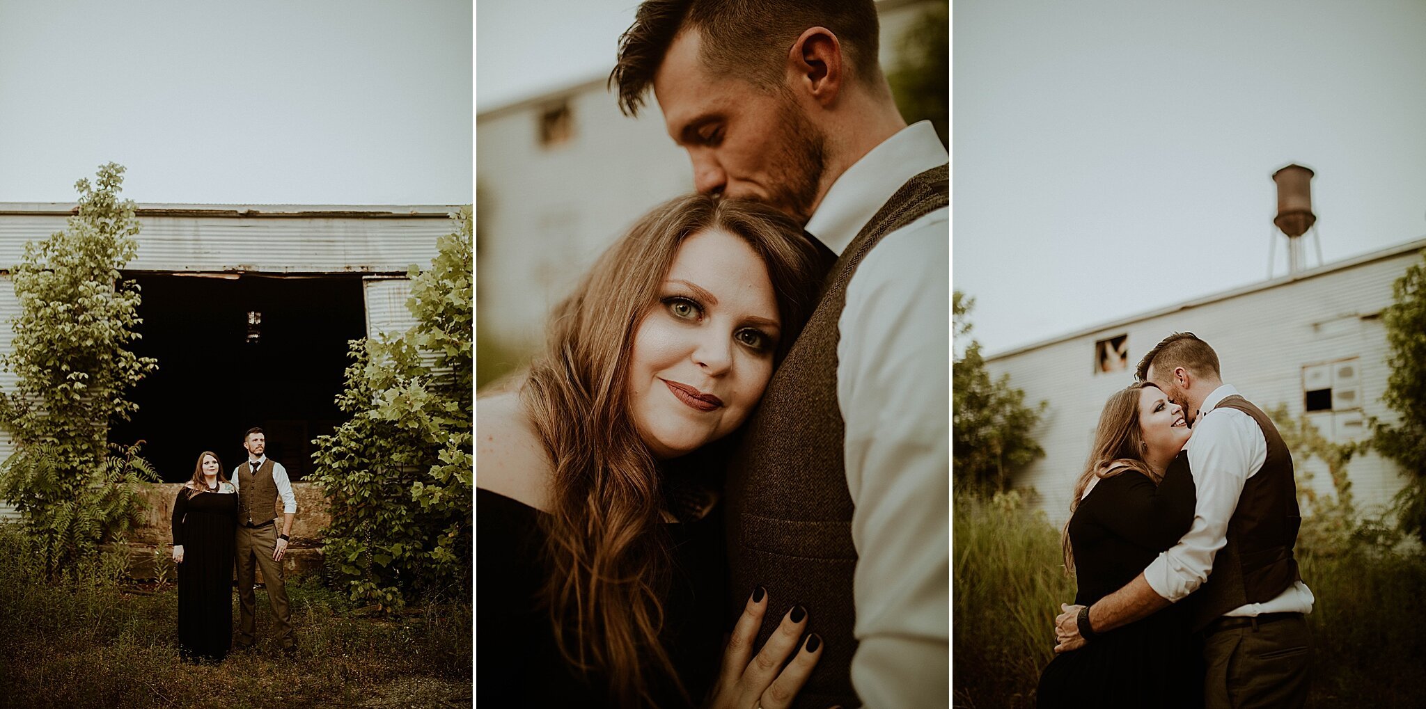chilling graveyard engagement photos in Florence AL