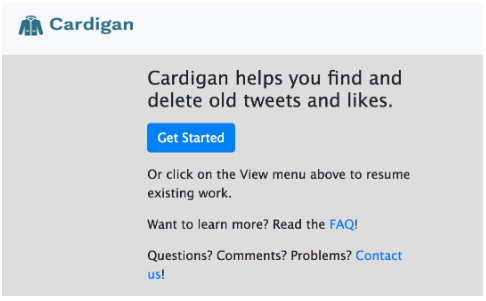 Cardigan home page