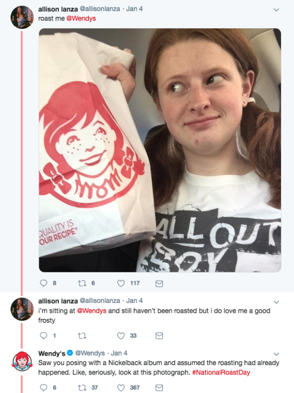 Wendy's customer engagement on Twitter