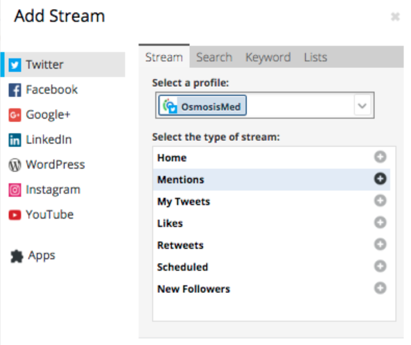 How to set up a listening stream in Hootsuite