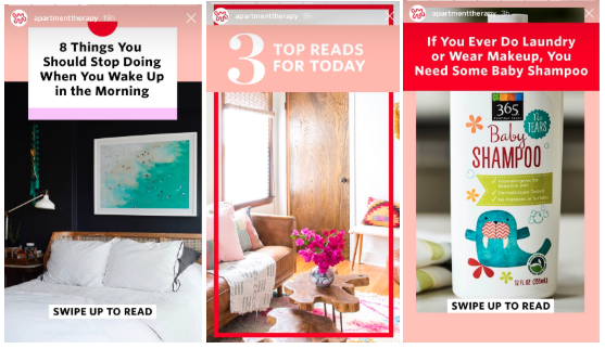 instagram stories templates by Apartment Therapy