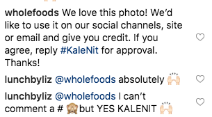 Whole Foods asks Instagram user for permission to share their content