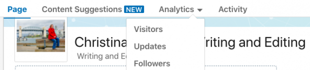 LinkedIn Analytics dashboard