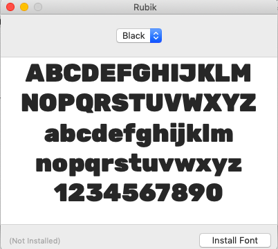 installing Google font on your desktop