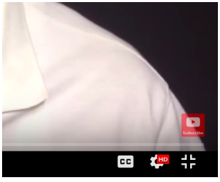 small YouTube subscribe button that appears in bottom right corner of video