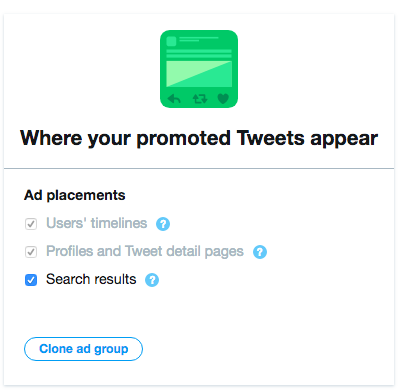 twitter ad placement options