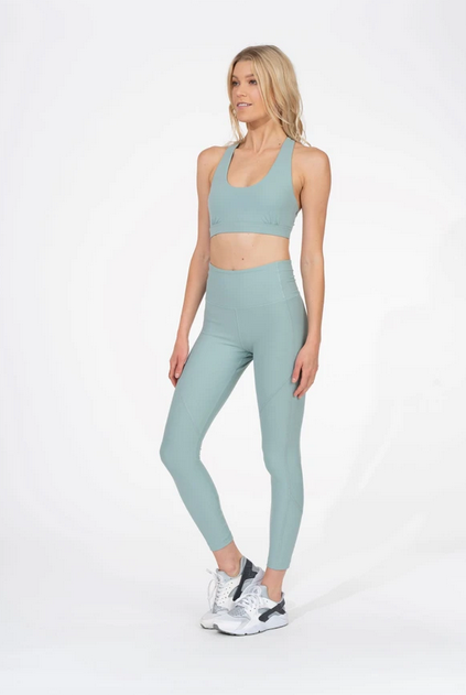 thrive societe workout blue outfit