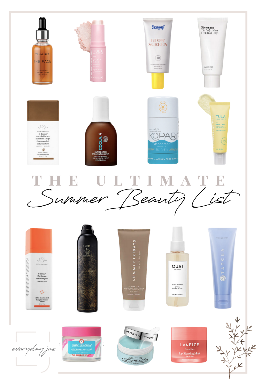 the ultimate summer beauty list