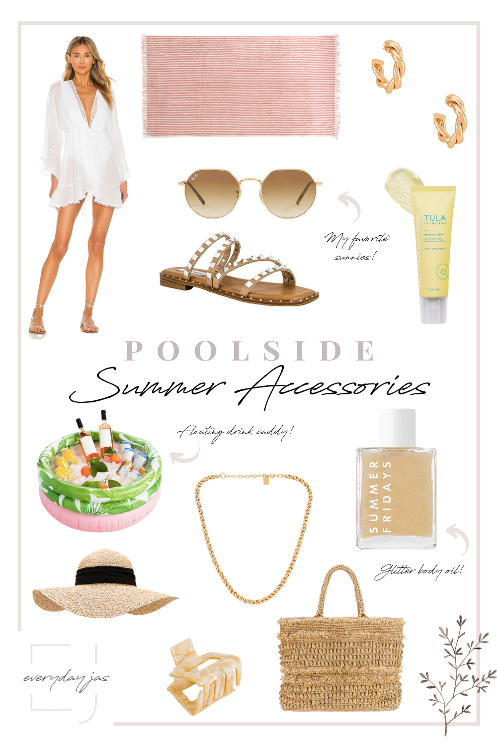 poolside summer accessories