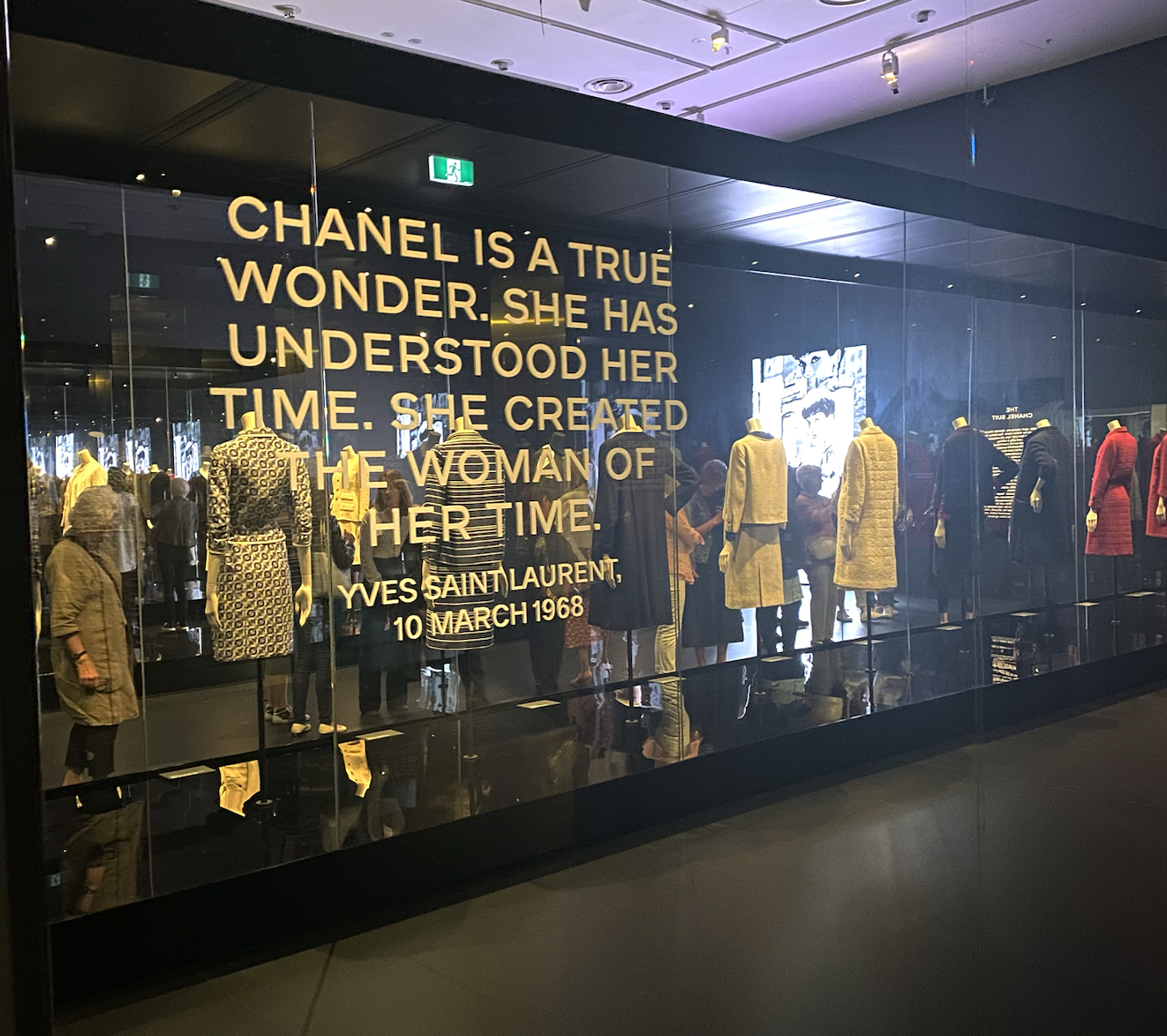 Coco Chanel Fashion Manifesto NVG - Melbourne - YSL quote 