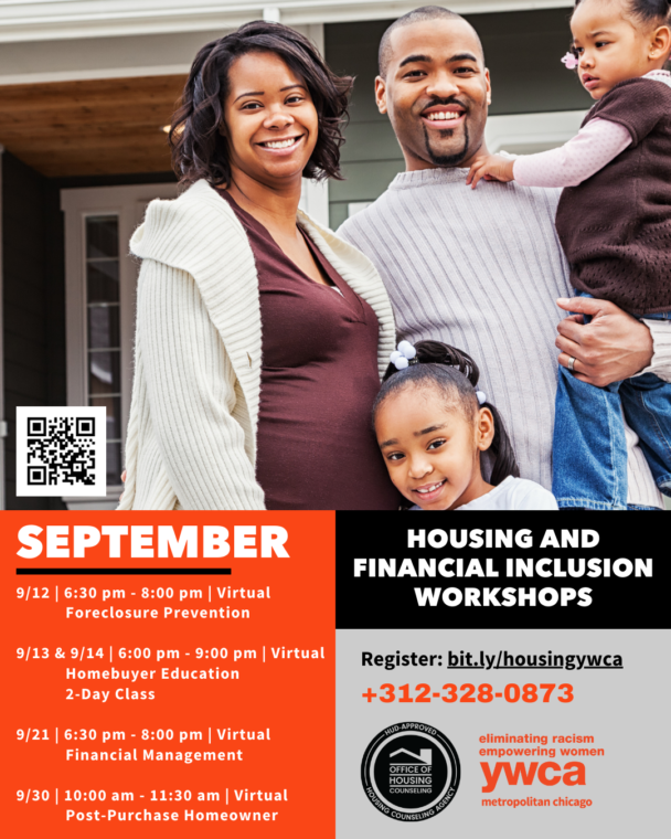 September 2023 Housing Workshops Flyer