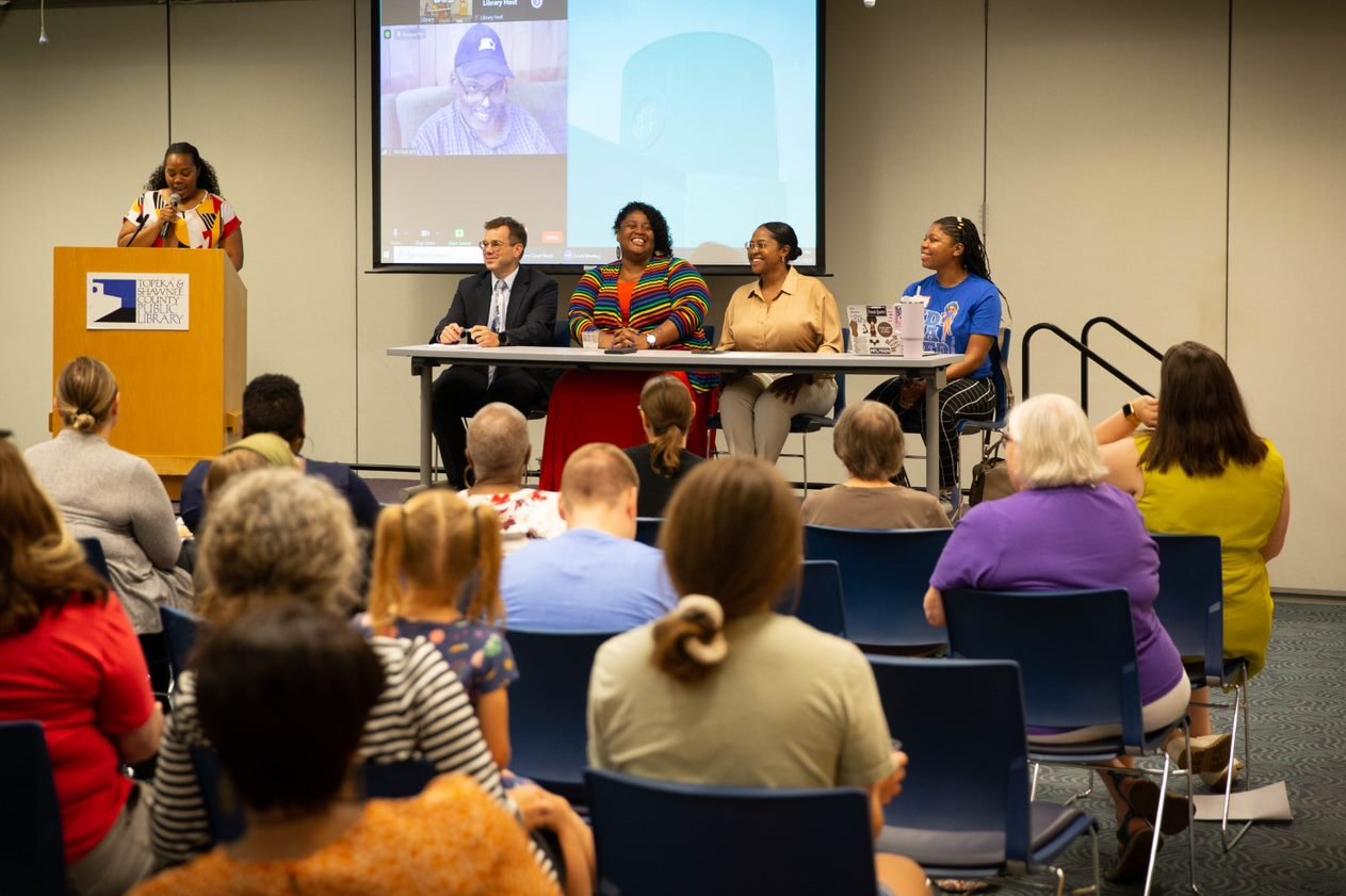 Local leaders offered their insights with a panel discussion moderated by the Kansas Reflector at the Topeka and Shawnee County Public Library