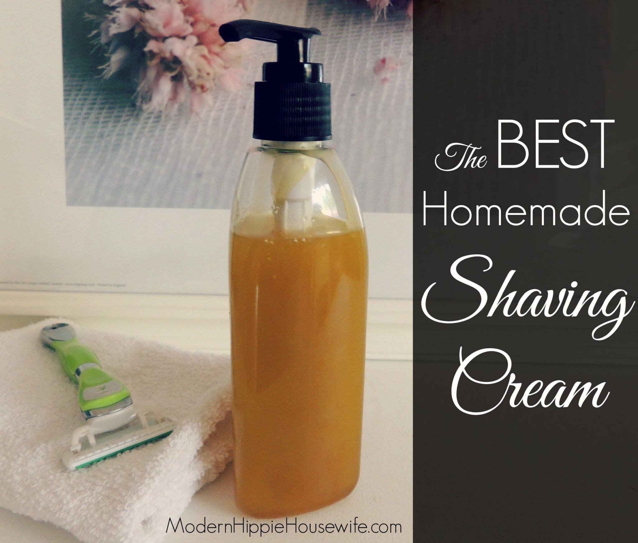 The Best Homemade Shaving Cream 